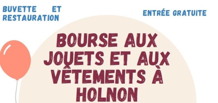 Bourse aux jouets et aux vêtements - 9 et 10 novembre 2024 - Holnon